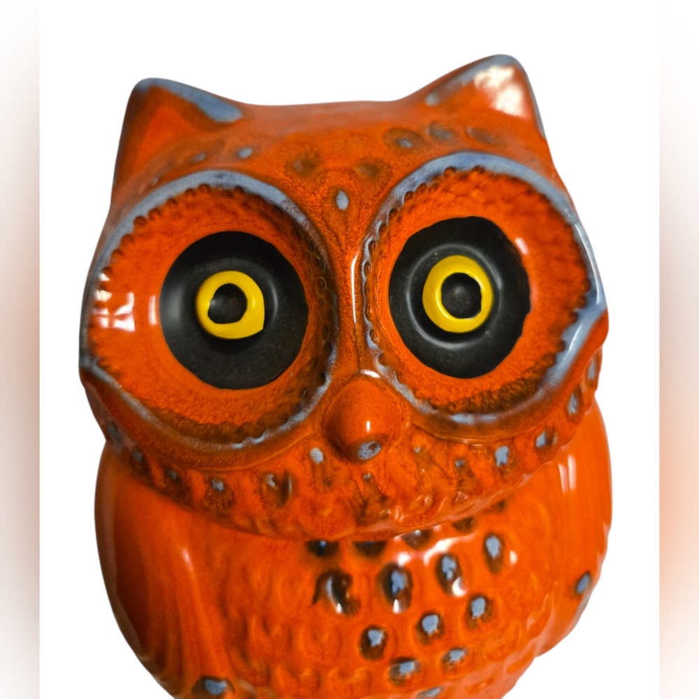 vintage ceramic owl cookie jar from Anthropologie - Picture 6 of 11